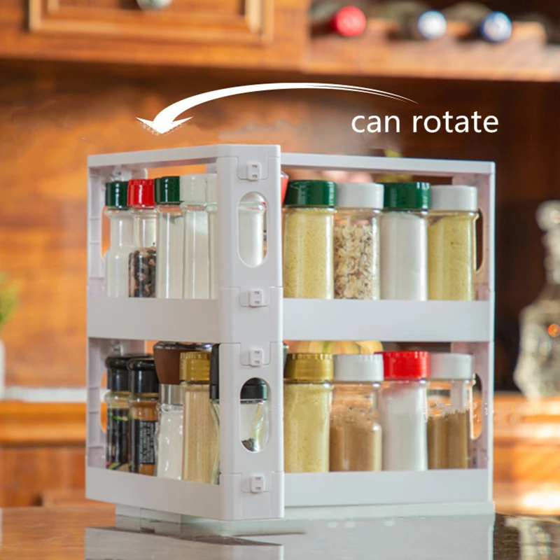 Обновленная кухонная полка-органайзер для специй многофункциональная
