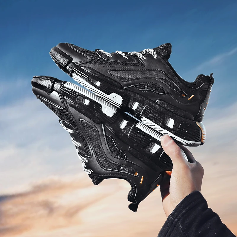 2019 новые осенние уличные Нескользящие кроссовки для бега мужские спортивные