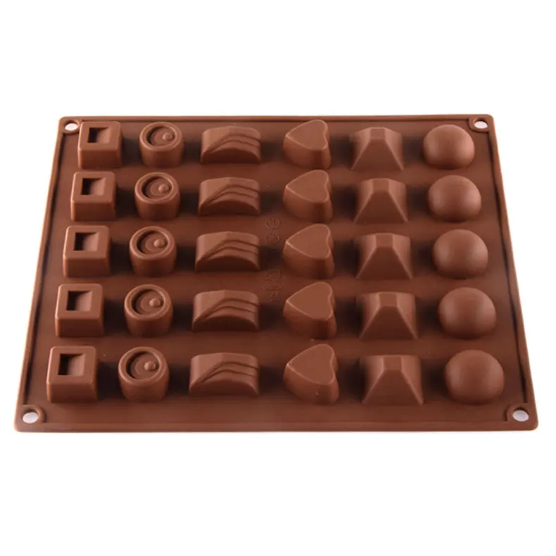 

6 Kinds of Shape Integrated Silicone Mold Ice Chocolate Candy Mold Baking Cake Mold DIY Chocolate Molds Soap Fondant Molds