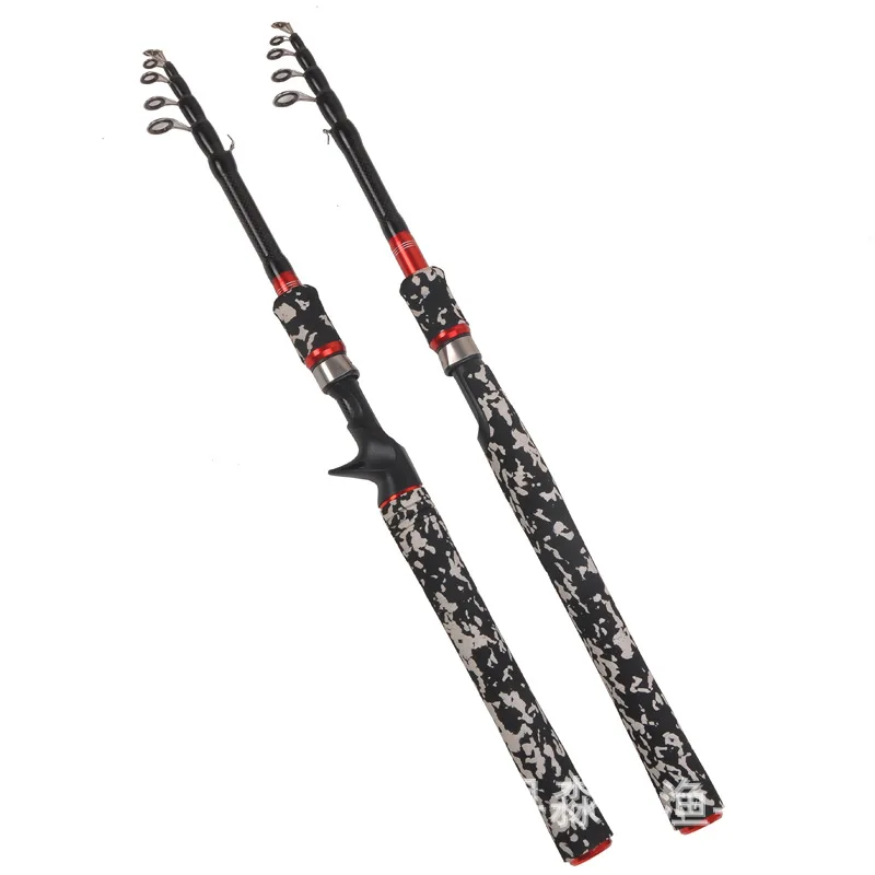 

High-end telescopic 6-7 Section Lure Rod 1.8m/2.1m/2.4m/2.7m Carbon Spinning Fishing Rod Travel Rod M Power Casting Fishing rod
