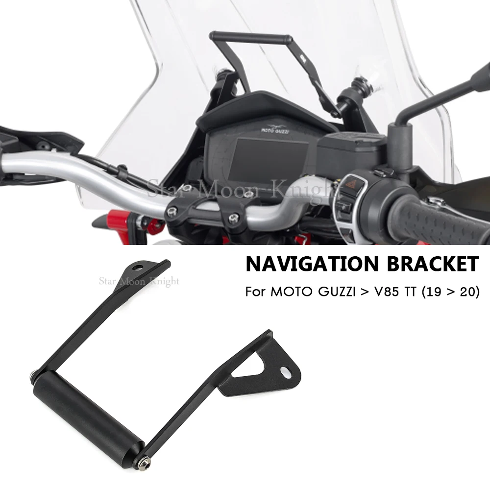 motorcycle stand holder phone mobile phone gps navigation plate bracket for moto guzzi v85 tt 2019 2020 free global shipping