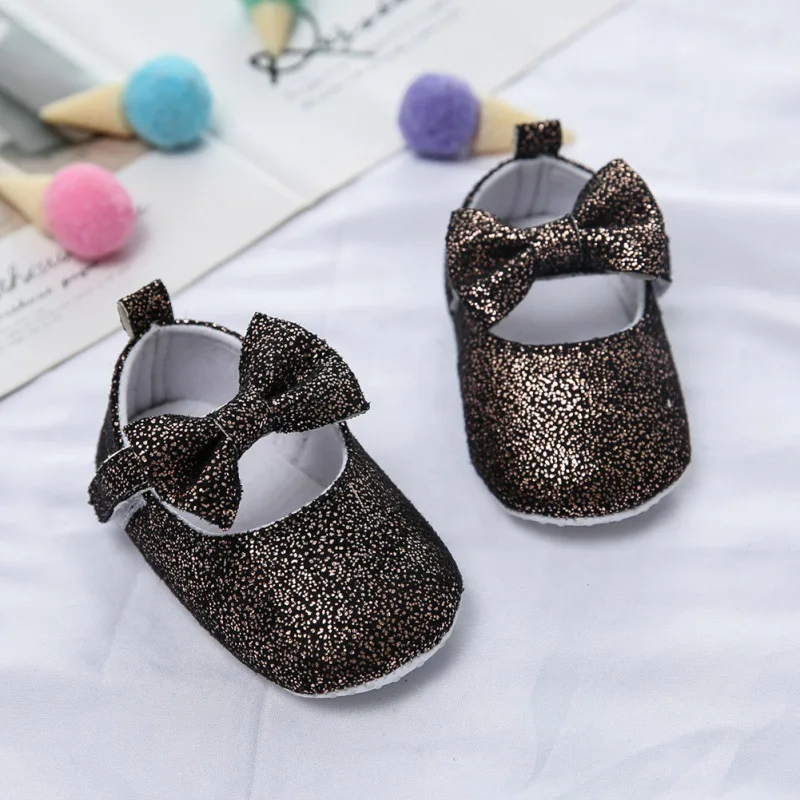 Нескользящие дышащие детские ботинки для младенцев обувь принцессы с милым