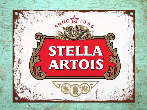 Жестяная вывеска металлические ретро знаки стиль Stella Artois пивной бар ден олова