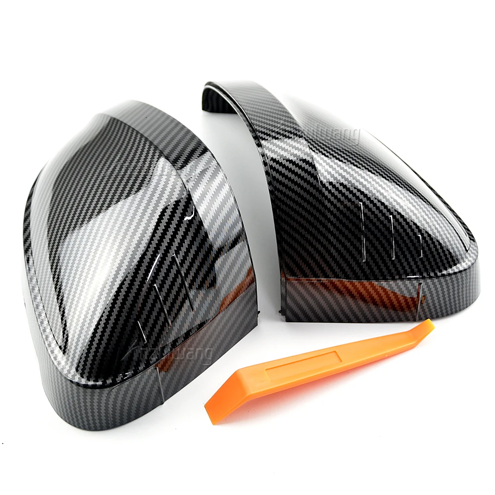 

Для Audi A4 S4 B9 A5 S5 RS4 Piano Black и черный углеродное волокно, крышка зеркала заднего вида, крышка бокового зеркала, новый дизайн S Line ﻿