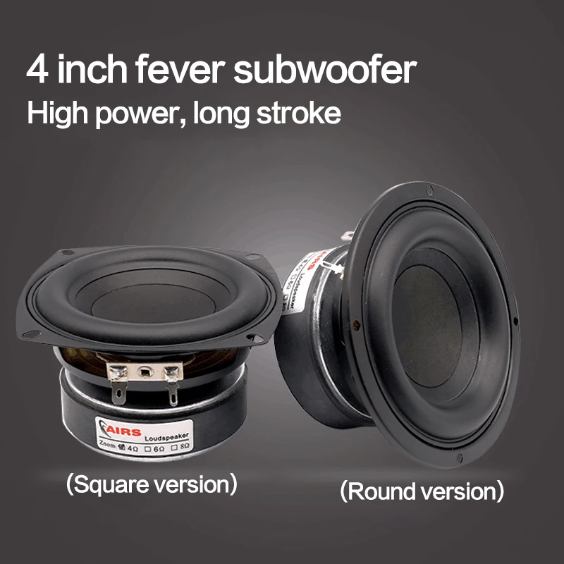 4 дюймовый динамик с басами 25 ~ 50 Вт 8 Ом усилитель сделай сам аудио сабвуфер