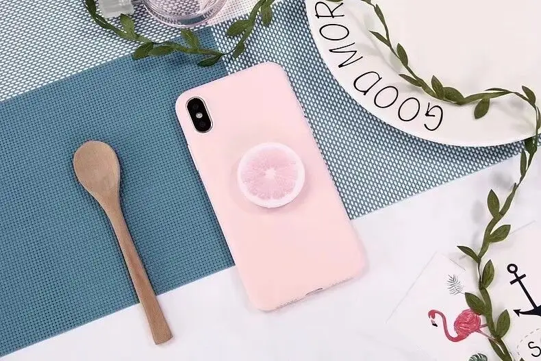 Держатель для фруктов чехол для samsung Galaxy J6 J7 J8 A9 A9s J1 J2 J3 J4 J5 Core премьер-профессионал плюс ЕС - Цвет: Pink Lemon