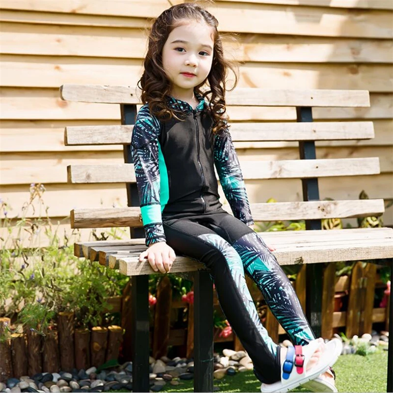 Детский слитный купальник на молнии в Корейском стиле|Комбинезоны| |