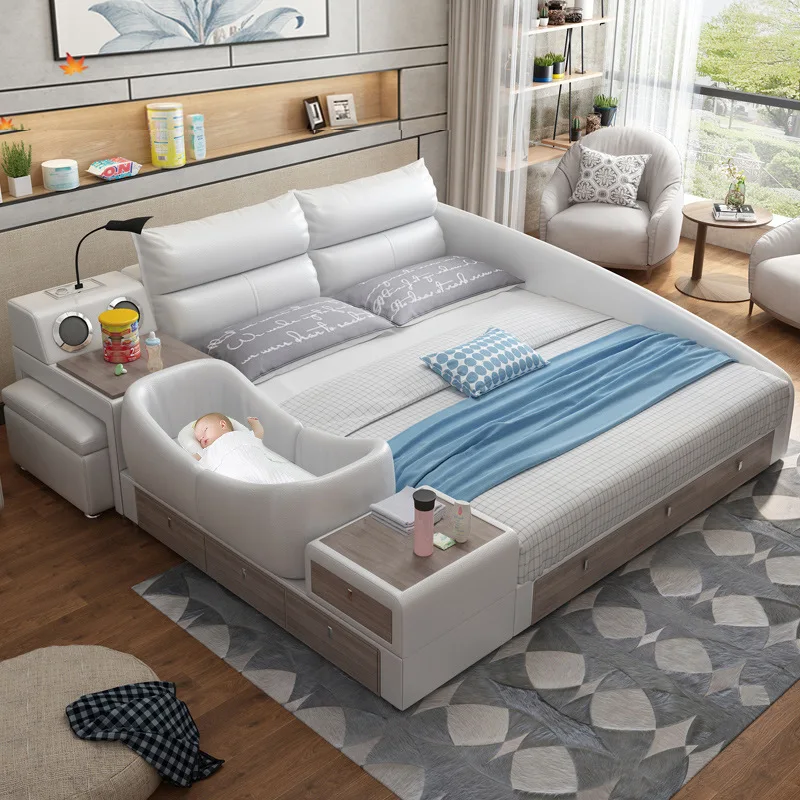 

Умная кровать, двойные кровати, спальня, детская кроватка, мебель, двуспальный диван, Размер King Size, кровати, детская кроватка для 2 человек