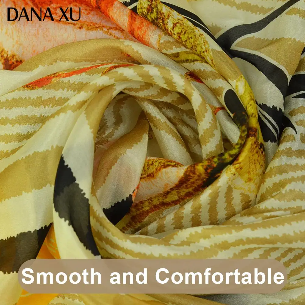 

2021 Silk Long Scarf Luxury Brand Women New Design Beach Blanket Shawl Wear Swimwear Bandana Hijab Face Shield Foulard