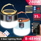 Портативный светодиодный фонарь на солнечной батарее, уличная лампа с зарядкой от USB для палаток, аварисветильник фонарь для барбекю, Походов, Кемпинга