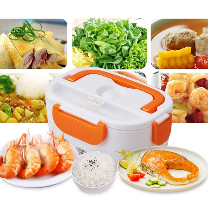 

12V Electric Heated Lunch Box Stainless Steel Bento Box Food Warmer Storage Containers Thermal Sandwich For Kid School Children
