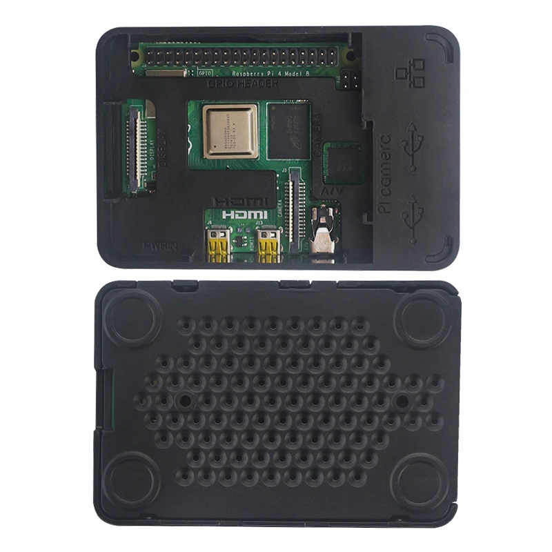 Raspberry Pi 4 Модель B 2G/4G ram + радиатор ABS чехол выключатель питания HDMI 32/64 sd-карта