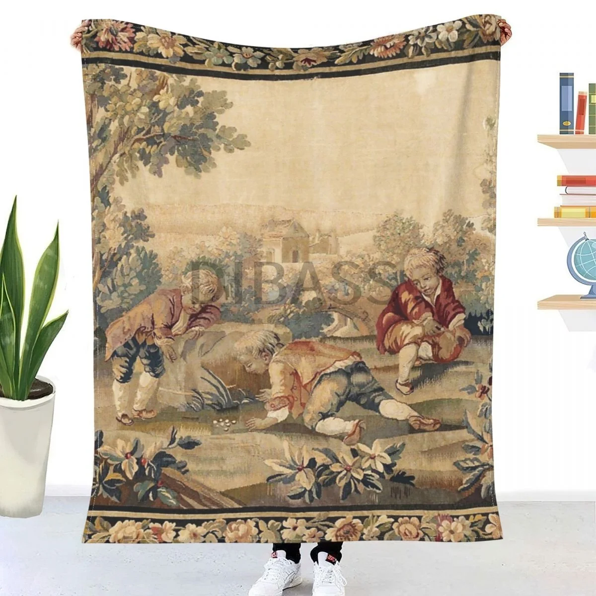 

Aubusson античный французский гобелен с принтом одеяло с 3D принтом фланелевое одеяло