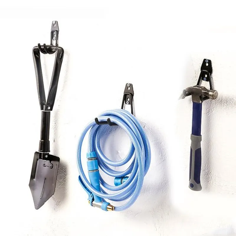 Heavy Duty Metal Hook Garage Storage Wall Mount Bicycle Hanger Hooks Ladders Garden Tool Anti-slip Organizer | Дом и сад