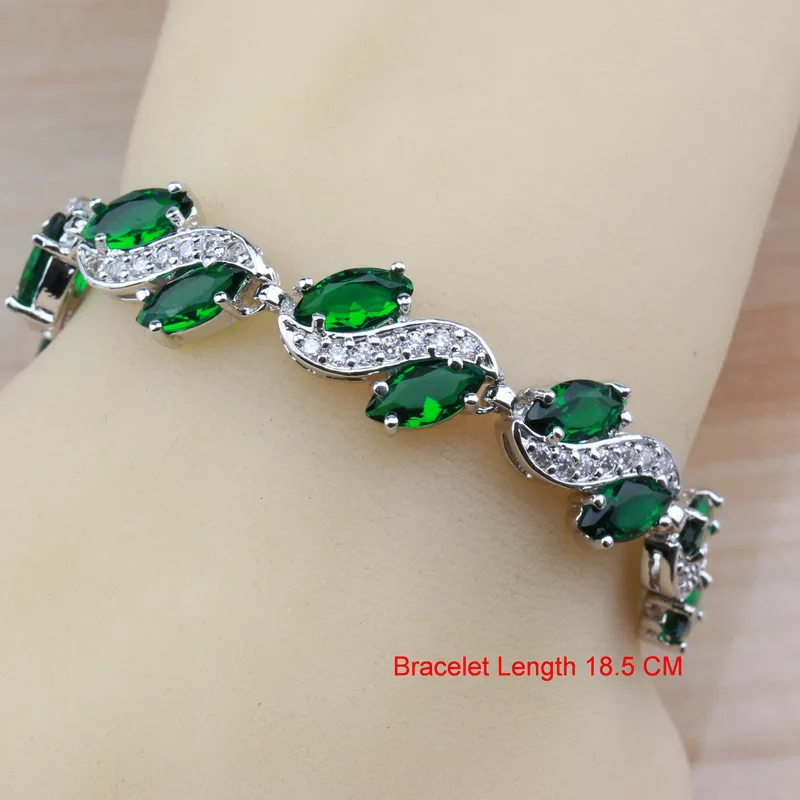 Женский комплект ювелирных изделий серьги и ожерелье серебряного цвета с