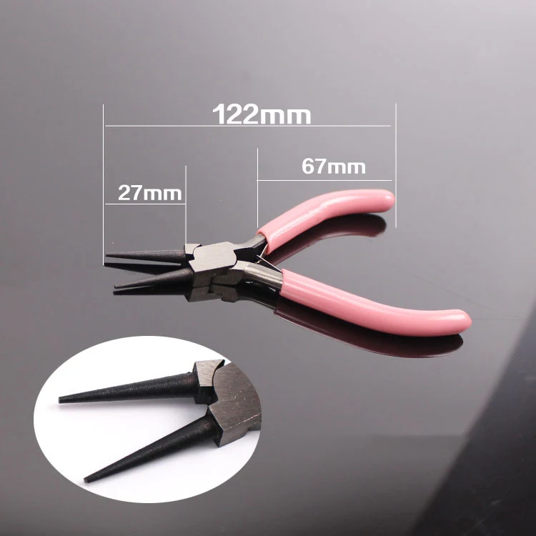 round nose pliers Высококачественные плоскогубцы, портативные ювелирные изделия из бисера, полезный ручной инструмент, плоскогубцы для ювелирных изделий, инструменты для ремонта ювелирных изделий, DIY Инструменты - Цвет: round nose pliers