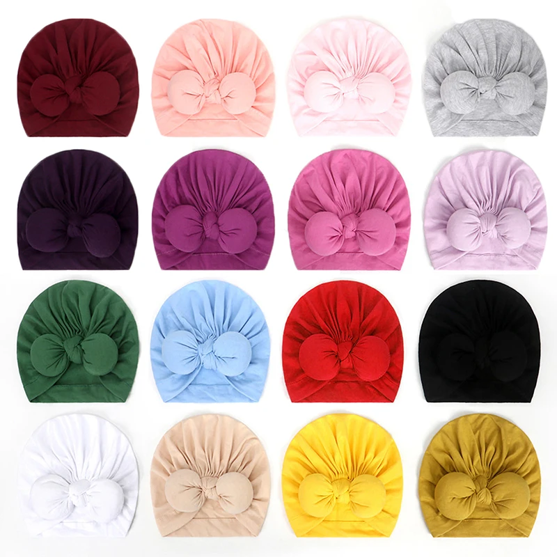 Новинка 2019 брендовая мягкая шапка тюрбан для новорожденных мальчиков и девочек
