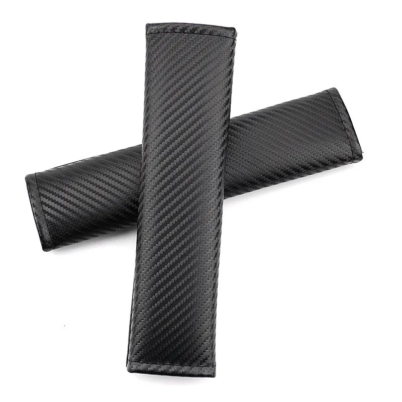 2 шт./пара вышитый логотип накладка на ремень безопасности подкадка плечо черный