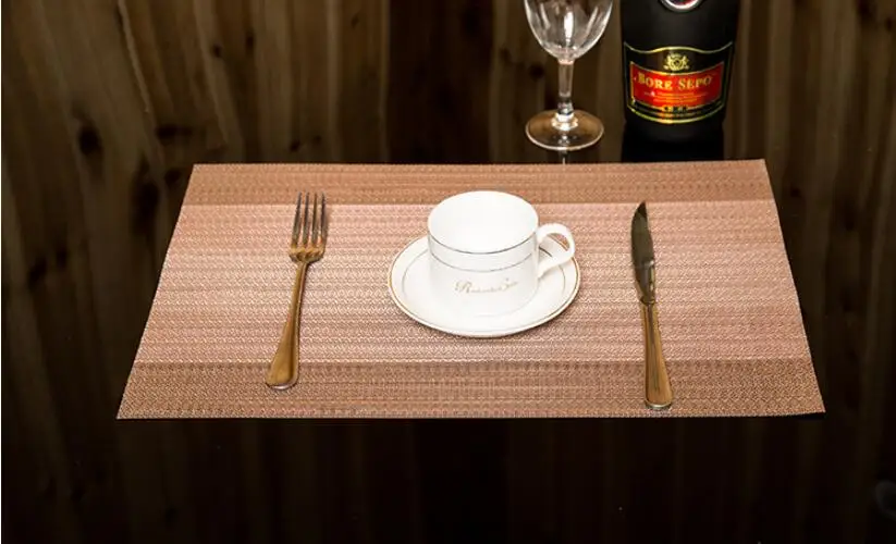 6 шт./лот ПВХ обеденный стол подставка для обеденного стола прямоугольная