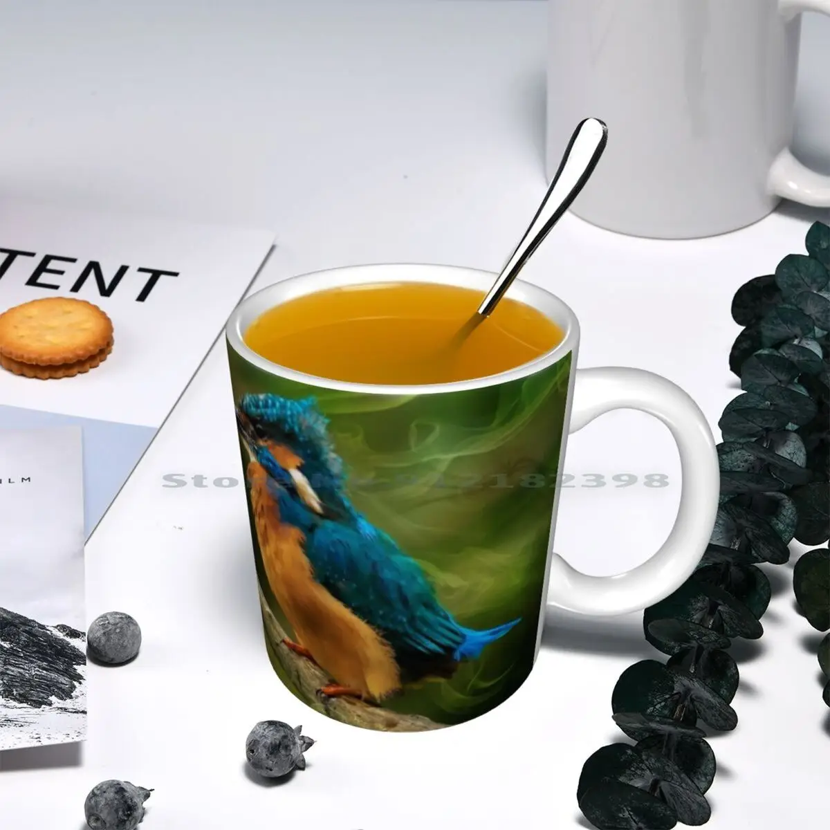 Керамические кружки Kingfisher кофейные чашки кружка для молока и чая абстрактные