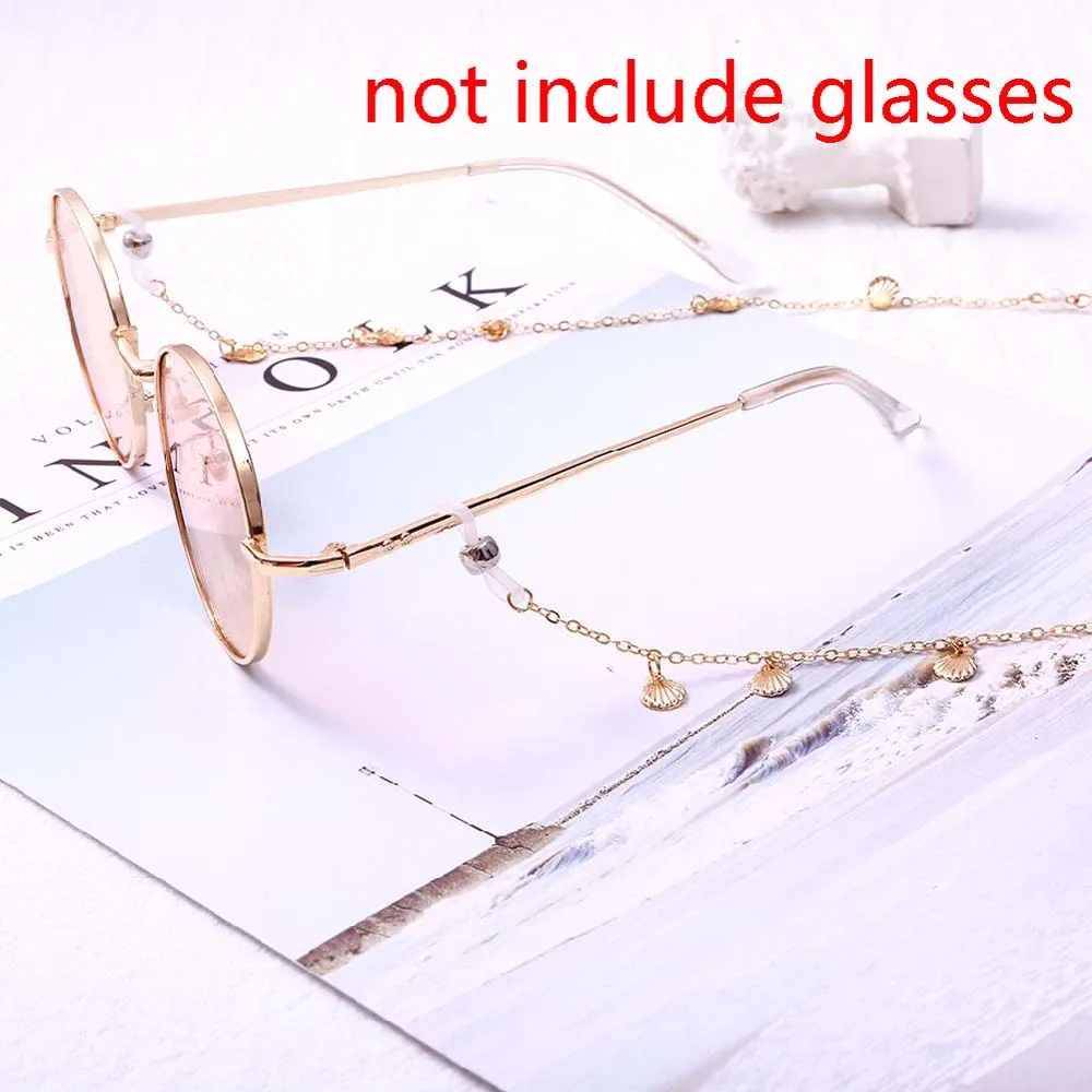 Цепочка для солнцезащитных очков нескользящий шнурок 70 см с искусственным