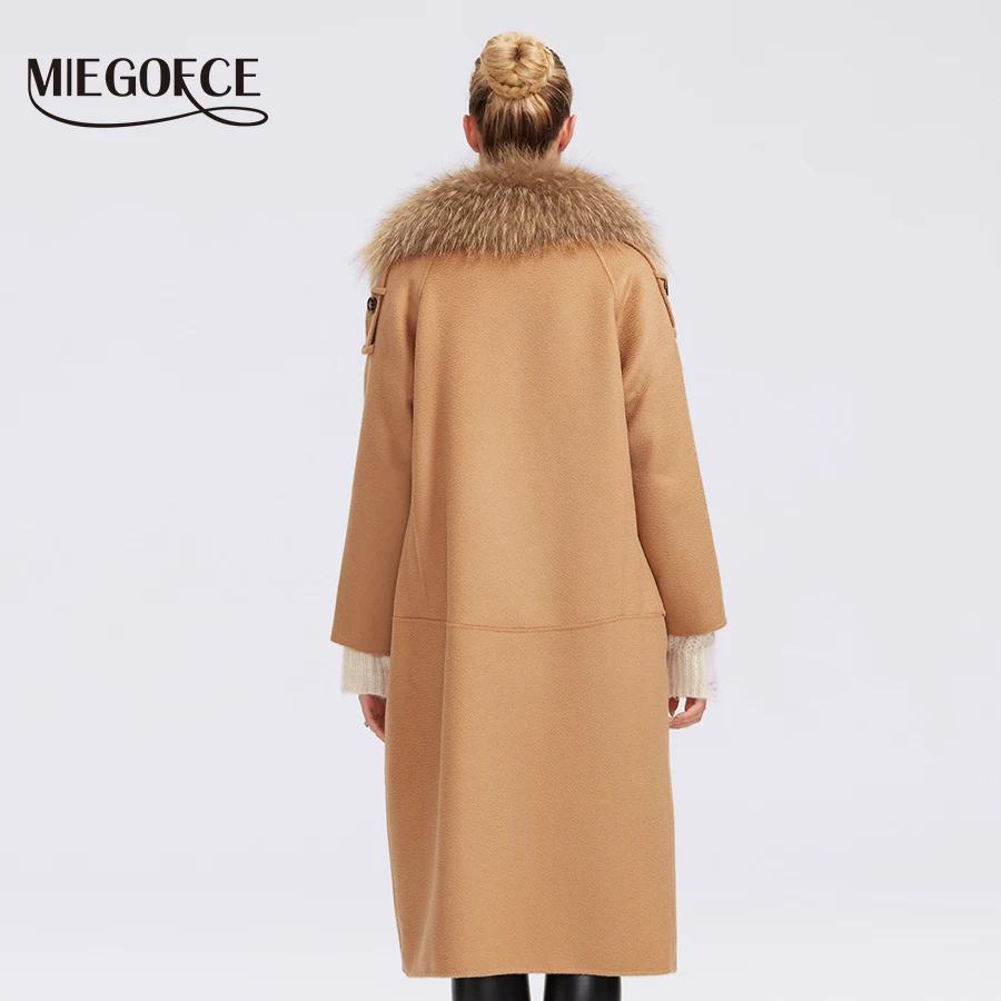 MIEGOFCE 2019 осенне зимнее пальто для женщин кашемировая куртка Офисное женское