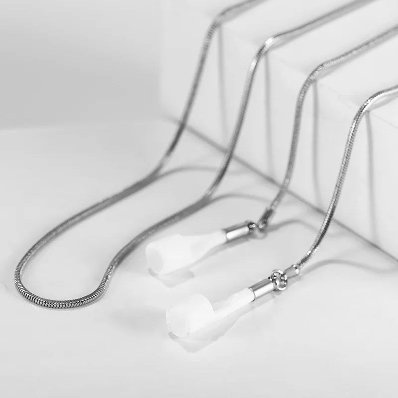 Анти потерянные цепи для AirPods змеиная цепочка ожерелье креативное металлическое