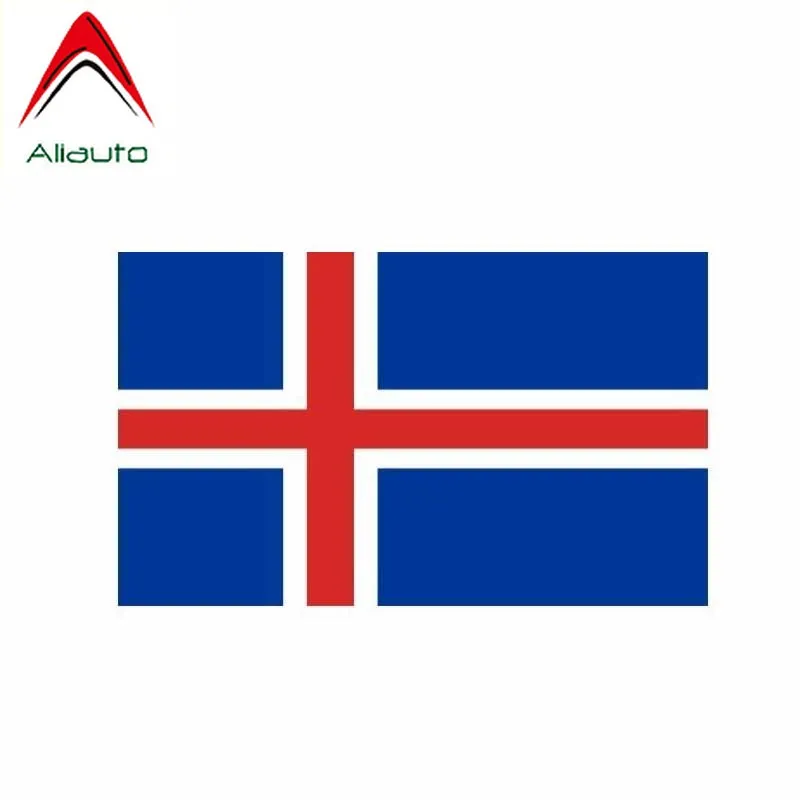 

Aliauto Creative Funny Car Sticker Iceland Flag Vinyl Waterproof Sunscreen Anti-UV Reflective Decal Accessories,13cm*7cm