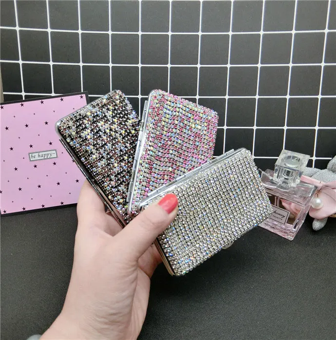 14-20 сигарет женский тонкий Портсигар сигарета коробка Автоматическая крышка