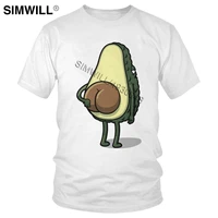 brand funny humor avocado abs t shirts mens summer pure cotton t shirts o neck short sleeved fruit vegan tshirt gift tee tops