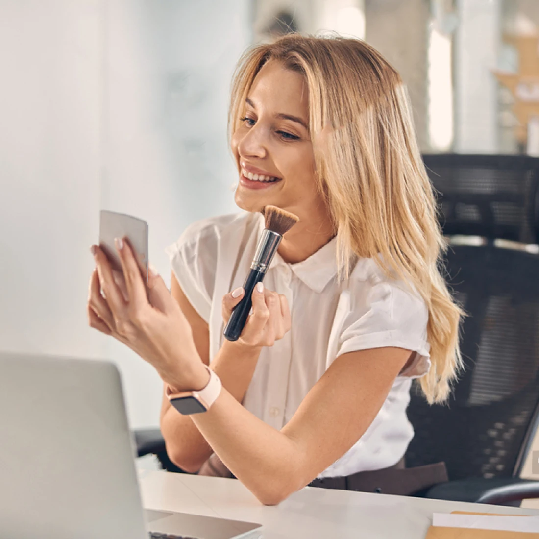 Портативное складное зеркало для макияжа косметическое 9 размеров карманное