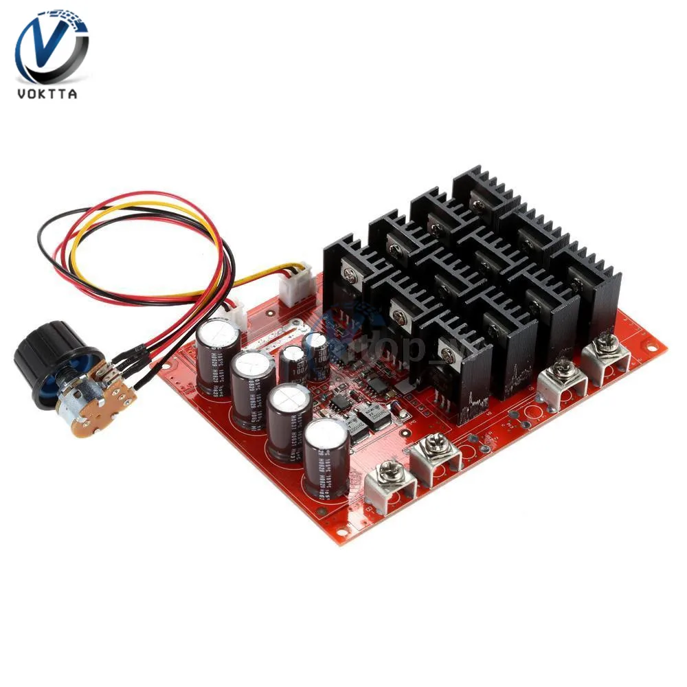 Регулятор скорости двигателя постоянный ток 10 50 В 60 А ШИМ HHO дистанционное