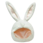 Короткая плюшевая шапка с ушками кролика, забавная мягкая игрушка в виде кролика, головной убор для косплея