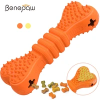 benepaw bite resistant dog chew toys interactive safe food dispensing rubber pet toys for small medium large dogs teeth cleaning