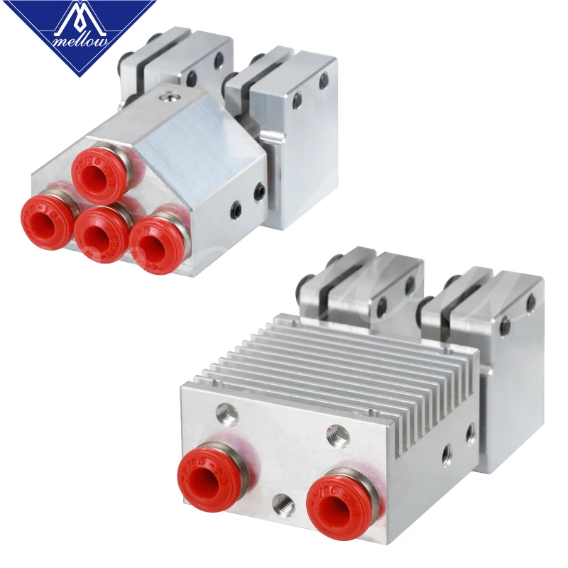 Цельнометаллический экструдер Mellow Dcrazy Chimera + Volcano Hotend с двойной головкой сопла 0 4