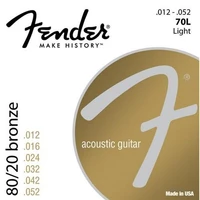 fender 70l 8020 bronze acoustic guitar strings light 12 52