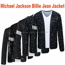 MJ Michael Jackson Jacket Billie Jean Coat Black Jacket And Glove Hallowmas Party Costume Cosplay Prop Collections 1BLJD025