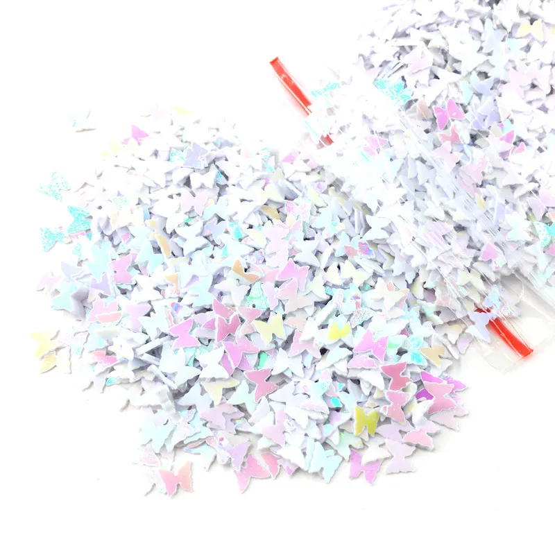 Блестки для ногтей в виде бабочки 3 упаковки | Дом и сад