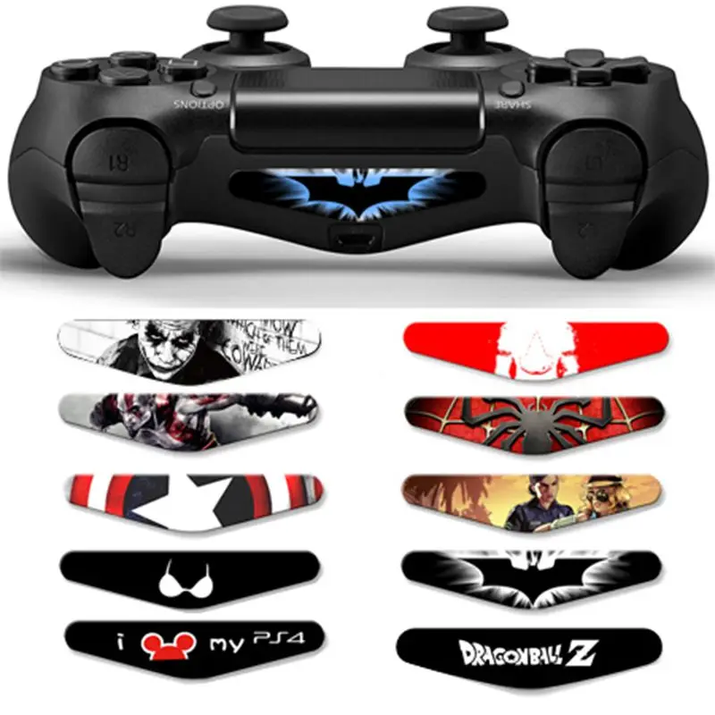 Светодиодный светильник 1 пара стикеров для PS4 виниловая кожа Playstation 4 контроллер