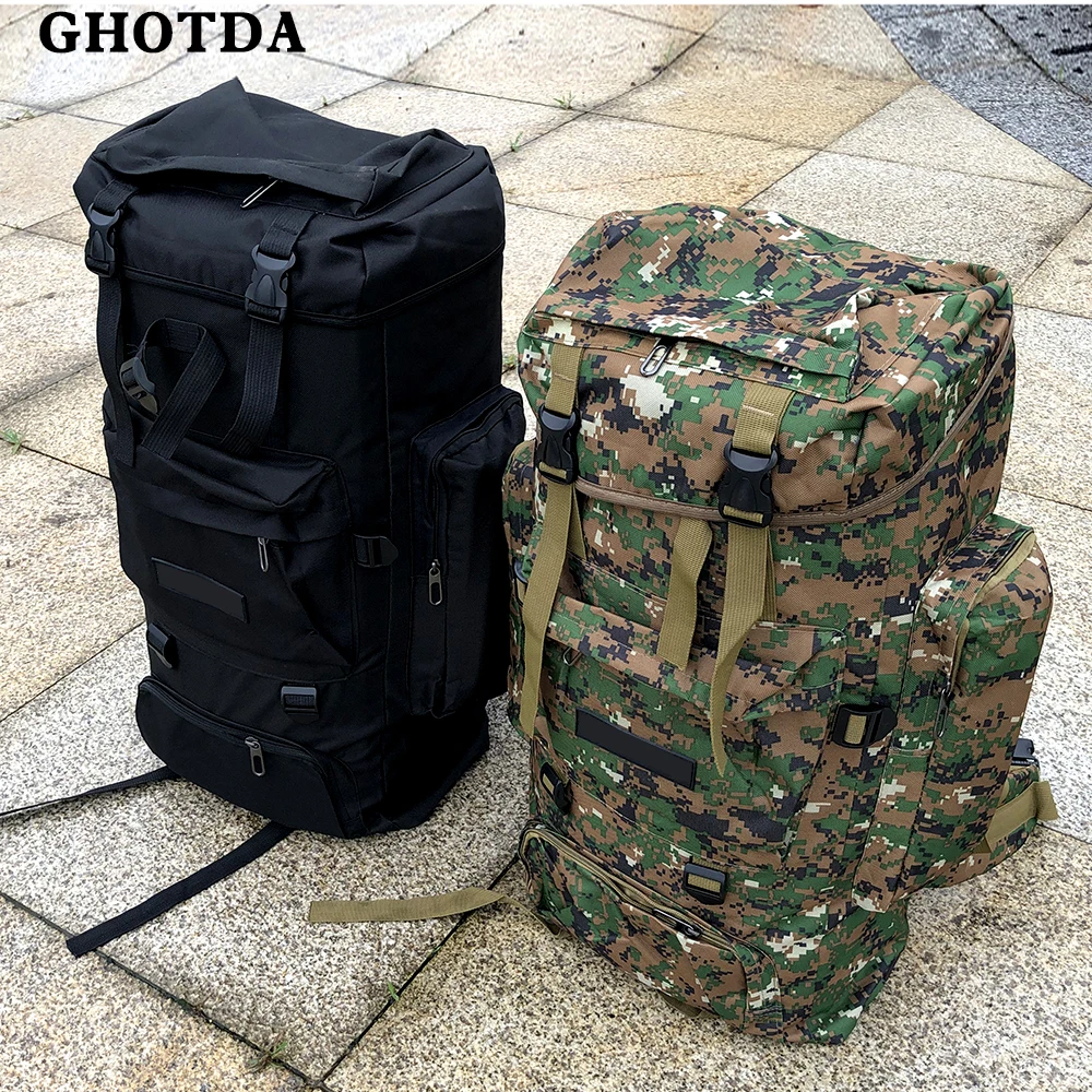 

GHOTDA Outdoor Camping Climbing Bag Waterproof Mountaineering Hiking Backpacks Sport Fishing BackPack Climbing Fishing Rucksack