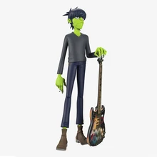 Gorillaz Collectible Bass Player Figures Rock Band Resin Sculpture Home Decoration Accessories for Living Room Ornaments