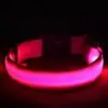 

8Colors 4Sizes Night Safety LED Light Flashing Glow Nylon Pet Dog Collar Small Medium Dog Pet Leash Dog Collar Flashing Safety
