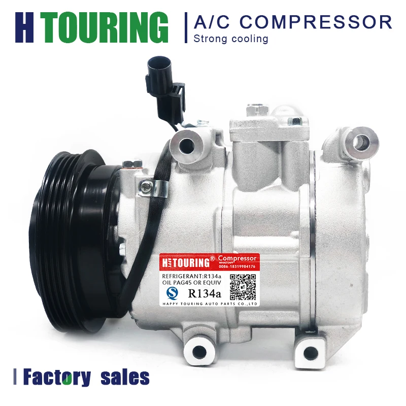 Компрессор переменного тока для Hyundai / Kia Rio Rio5 Rio-5 977011G000 977012F030 97701-1G000 97701-2F030 97701-1G010