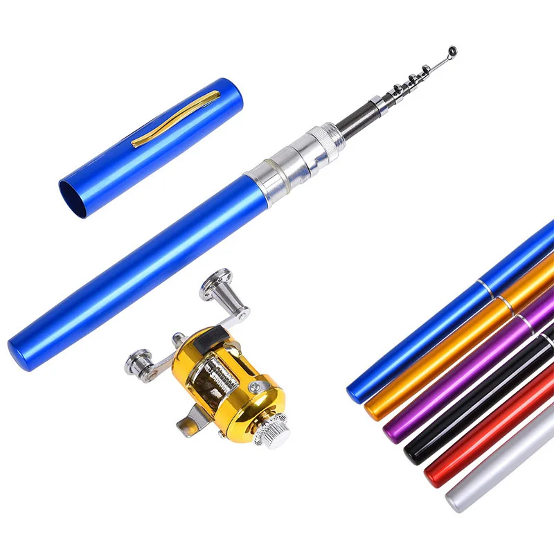 Портативная карманная Удочка в форме ручки набор рыболовных снастей