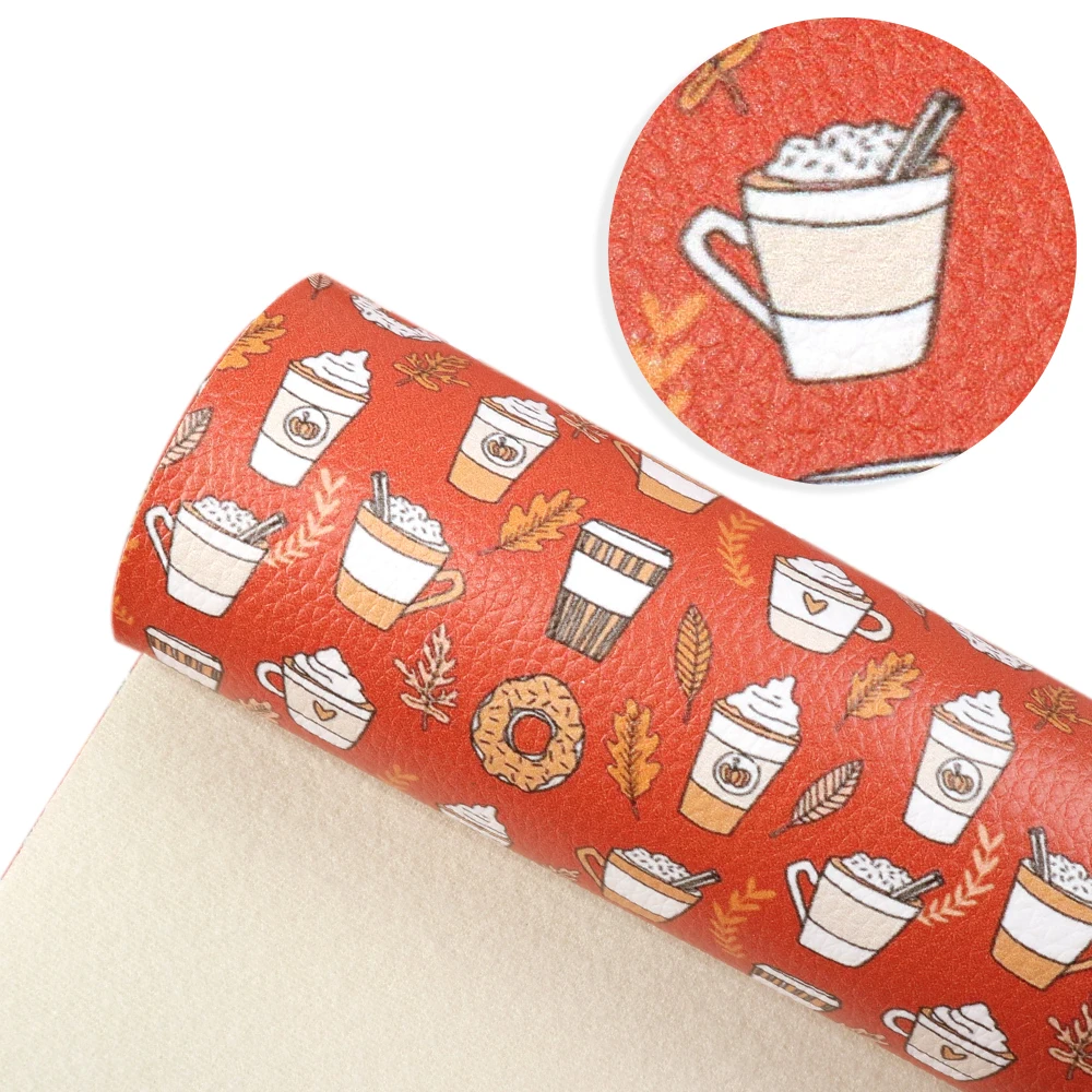 20*33 см цветочный принт личи зернистая искусственная кожа для DIY ручной работы