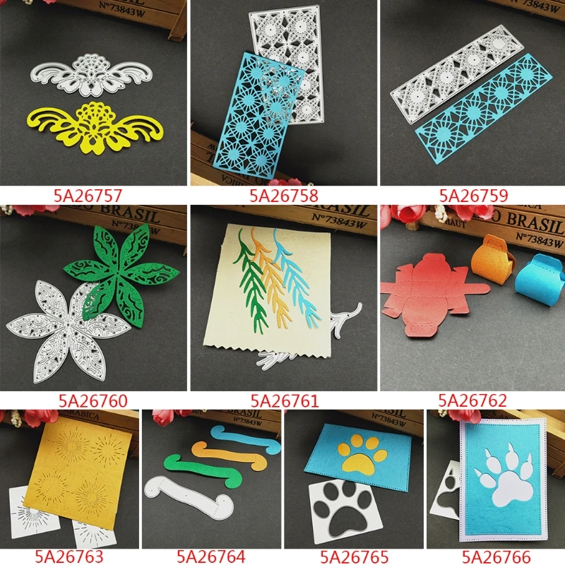 

Paw Print Cutting Dies Stencil DIY Scrapbooking Photo Album Card Embossing Craft 87HB