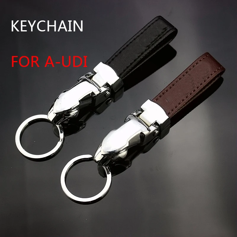 Брелок для ключей подвеска с кожаной металлической табличкой Audi A6 C6 C7 A1 A3 A4 B5 B6 B7 B8