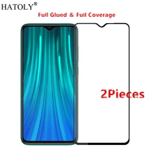 2Pcs For Xiaomi Redmi Note 8 Pro Glass Tempered Glass Film Glued Screen Protector Protective Glass for Xiaomi Redmi Note 8 Pro