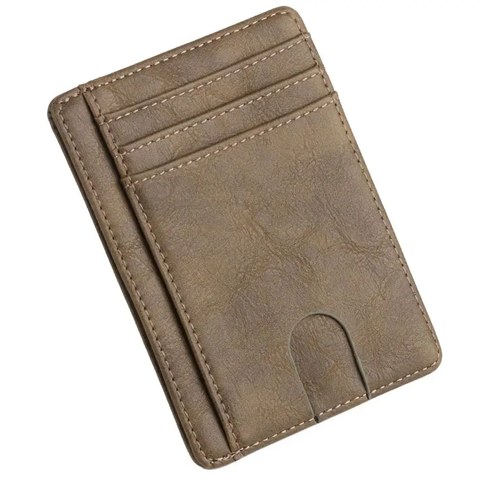 Мужской модный Повседневный тонкий кожаный кошелек мужской держатель для