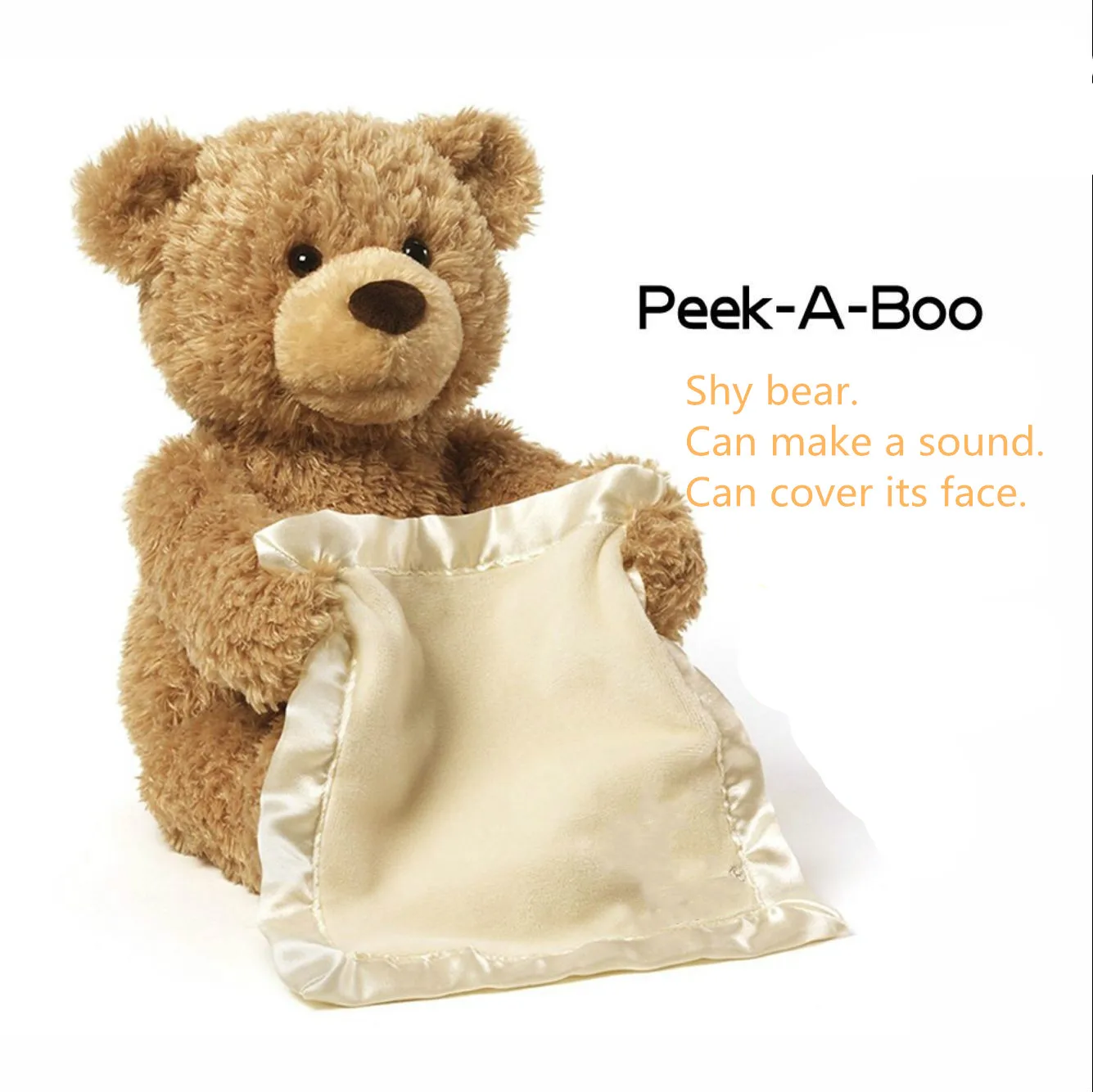 

New Style Hot Selling American Peekaboo Bear Talking Will Move The Teddy Bear Electric Voice Over Face Shy Bear Plush Toy robot